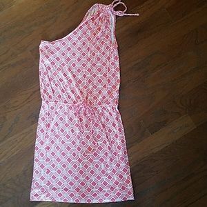 Banana Republic one shoulder t shirt dress